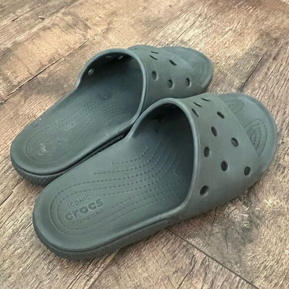 Crocs Baya Slides Women’s size 9 ( Men’s 7 ) Grey - Picture 8 of 8